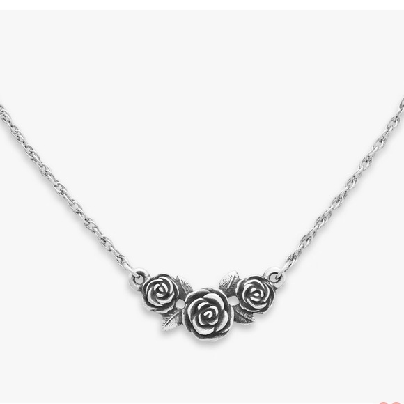 James Avery Sterling Silver Rose Necklace - Picture 3 of 6